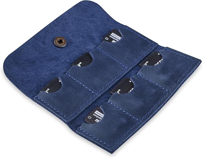Leather SD Card Holder, SD Card Case, Micro SD Card Holder Organizer, SD Card - Image 2