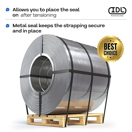 IDL Packaging Open Seals for 5/8" Strap Width Steel Strapping - Image 6