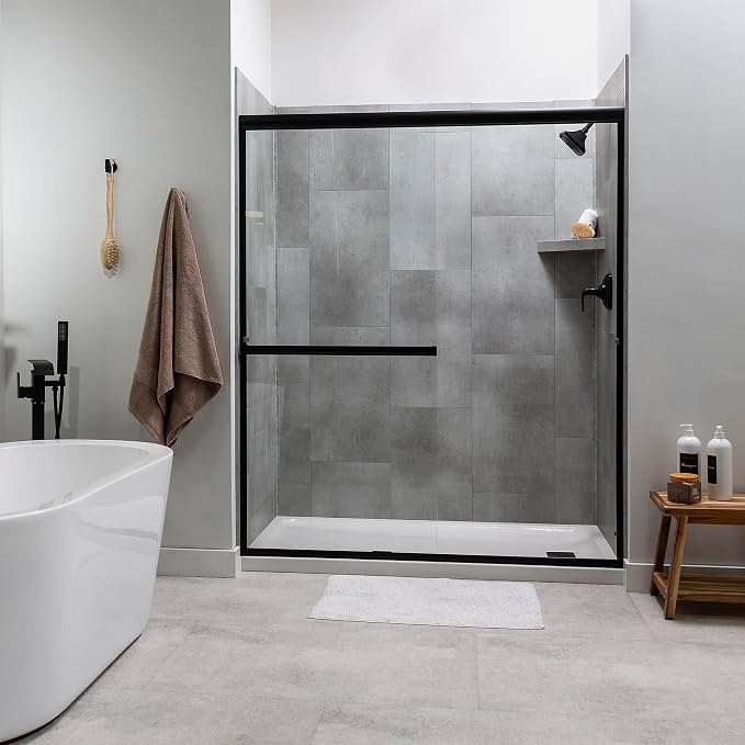 Palisade Vinyl Waterproof Corner Shower Shelf in Frost Nickel - Image 8