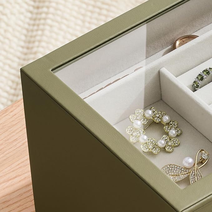 Jewelry Box Organizer Case for Women: 4-Layer Jewelry Storage Case - Image 8