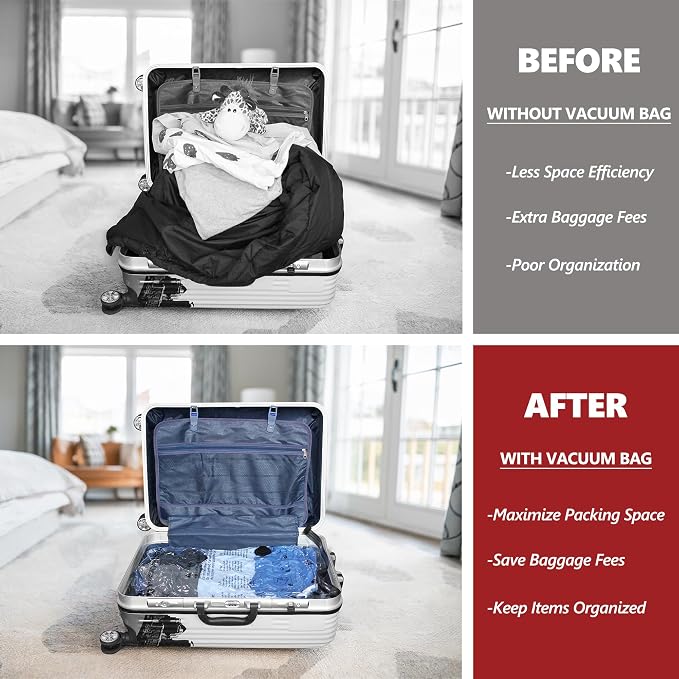 8 XL Travel Vacuum Storage Bags - Image 2