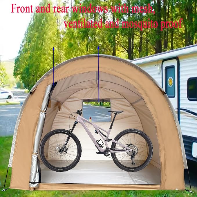Bike Storage Shed Tent, Outdoor Portable Bicycle Storage Sheds - Image 6