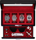 ROTHWELL 4-Slot Piano Black Watch Box by RothwellSanFrancisco