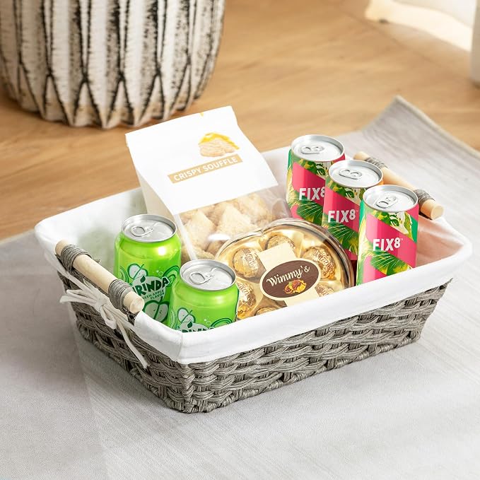 Baskets-Wicker Storage Baskets-Waterproof Wicker - Image 3