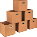 Household Essentials Foldable Fabric Storage Cubes 6-Pack – 11x11x11 Stackable by HouseholdEssentials