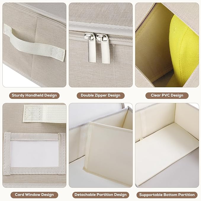 Hat Storage for Baseball Caps-Holds Up to 24 Caps, Hat Organizer for Closet - Image 6