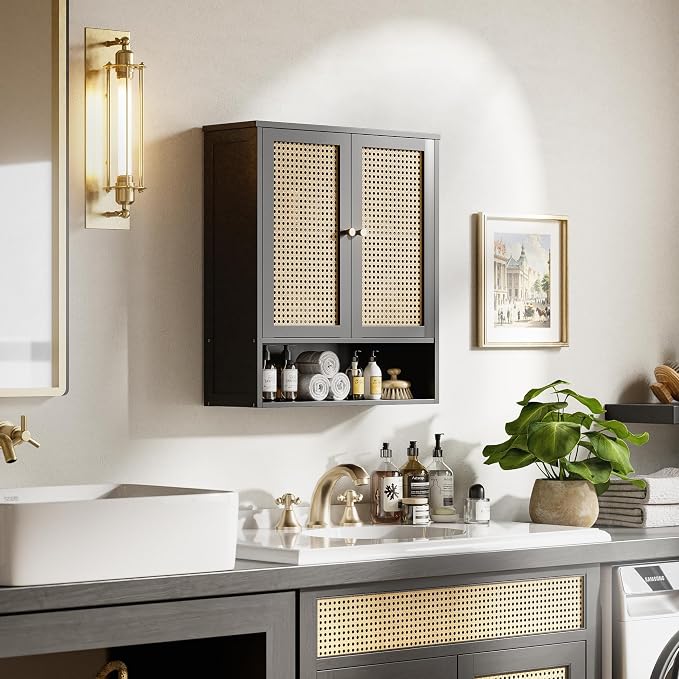 HITNET Wall Cabinet, Bamboo Medicine Cabinet - Image 2