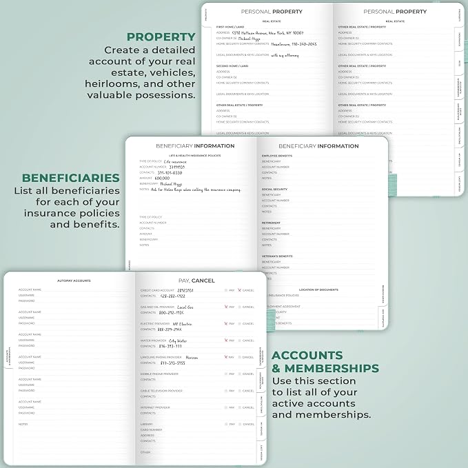 Clever Fox End of Life Planner – Final Arrangements Organizer - Image 5