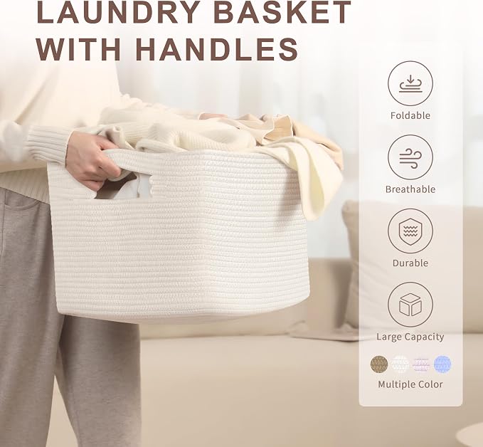 45L Small Baby Girls Laundry Basket - Image 4