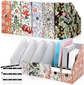 PerKoop 6 Pcs Magazine File Holder Foldable Decorative Cardboard File Folders 6 by PerKoop