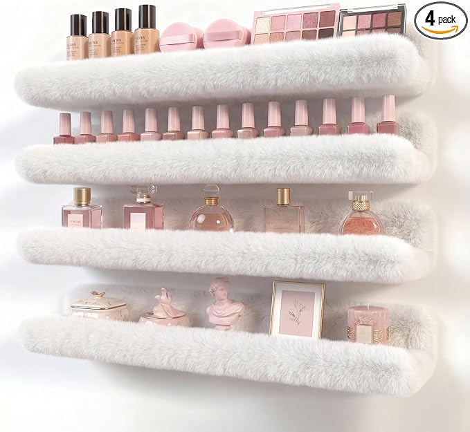 Care&More YJ 15 Inch Nail Polish Shelves, Sunglasses, Essential Oils, Plush by CareMoreYJ