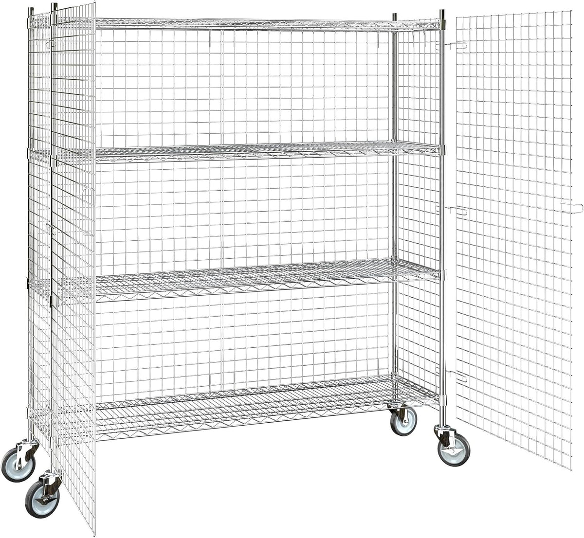 18"x60"x70" Metal Wire Chrome Security Heavy Duty Commercial NSF