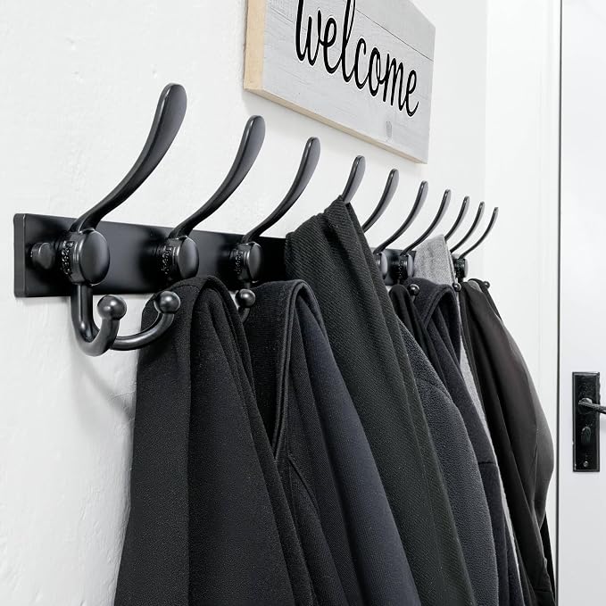 Dseap Coat Rack Wall Mount 2.0 Pro: Heavy Duty 300% Thicker, Stainless Steel - Image 8