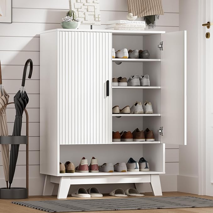 Shoe Cabinet Storage for Entryway by HUANLEGO