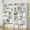 Expandable Bookcase with Adjustable Width, Wooden Room Divider Bookshelf by Unknown
