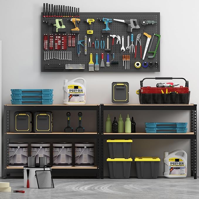 PrimeZone 48" x 24" x 72" Heavy Duty 5 Tier Adjustable Garage Storage Shelving - Image 9