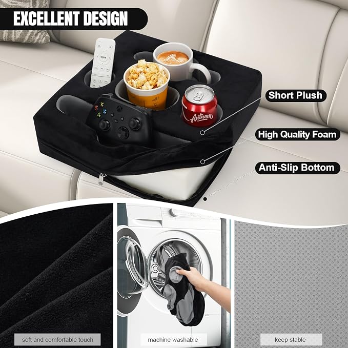 STBoo Couch Cup Holder Pillow Tray - Image 3