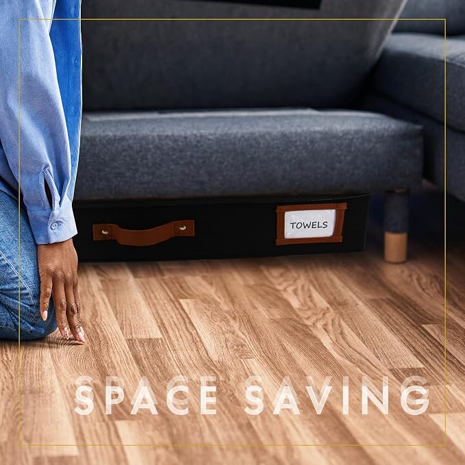 HOMELUX THEORY 2pc Under Bed Storage Containers, Bedroom Under the Bed Drawer - Image 7