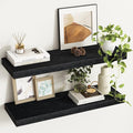 Fun Memories 32Inch Floating Shelves, 9.3Inch Deep Rustic Wall Shelves by FunMemories