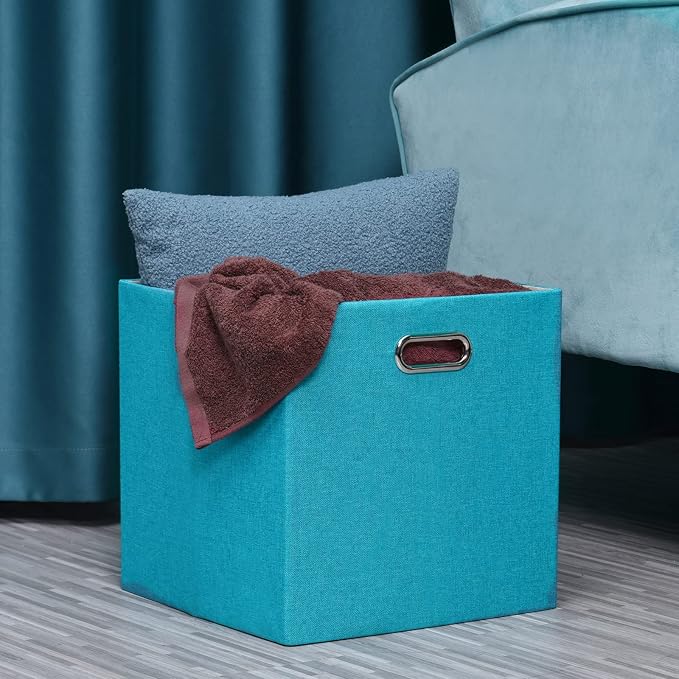 Cube Storage Bins 13×13 Linen Foldable Box - Image 7