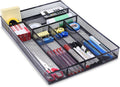 WuGeShop Desk Drawer Organizer with 6 Compartments, Mesh Drawer