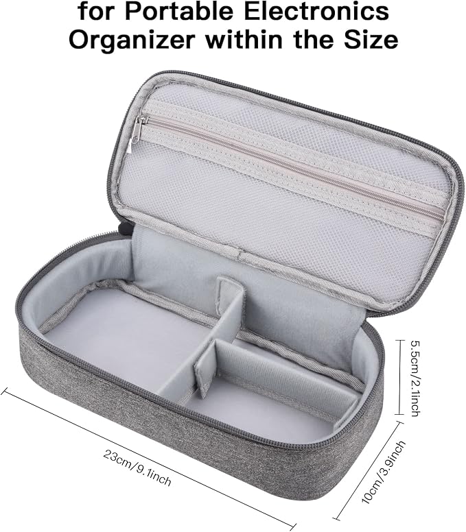 Tech Organizer Travel Case, Electronics Carrying Pouch Bag - Image 3