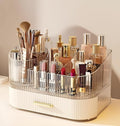 Makeup Organizer with Drawers and 360° Rotating Brush Holder, Large Capacity by Unknown