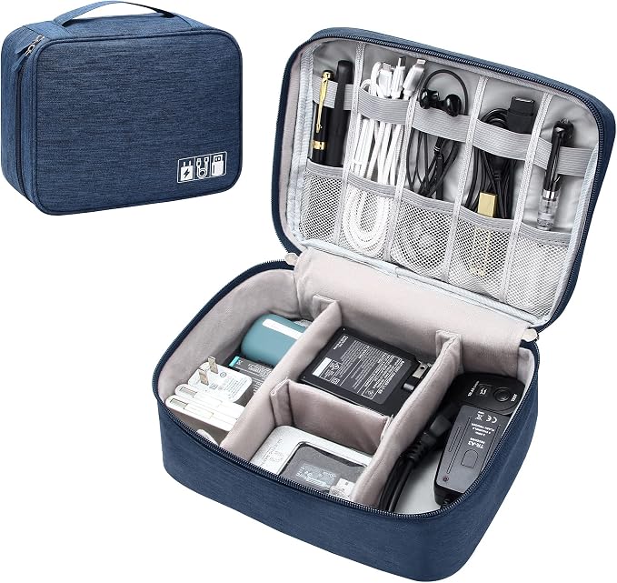 SELLYFELLY Electronics Organizer Travel Universal Cable Organizer Bag by SELLYFELLY