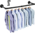OROPY Industrial Pipe Clothing Rack 38.4", Heavy Duty Detachable Wall Mounted by OROPY