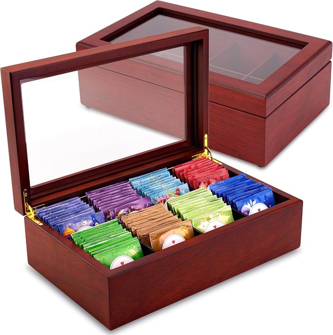 Tea Box - Luxury Wooden Tea Bag Organizer from The Apace Premier Collection - 8 by ApaceLiving