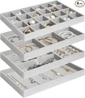 Jenseits Set of 4 Stackable Jewelry Organizer Trays by Jenseits