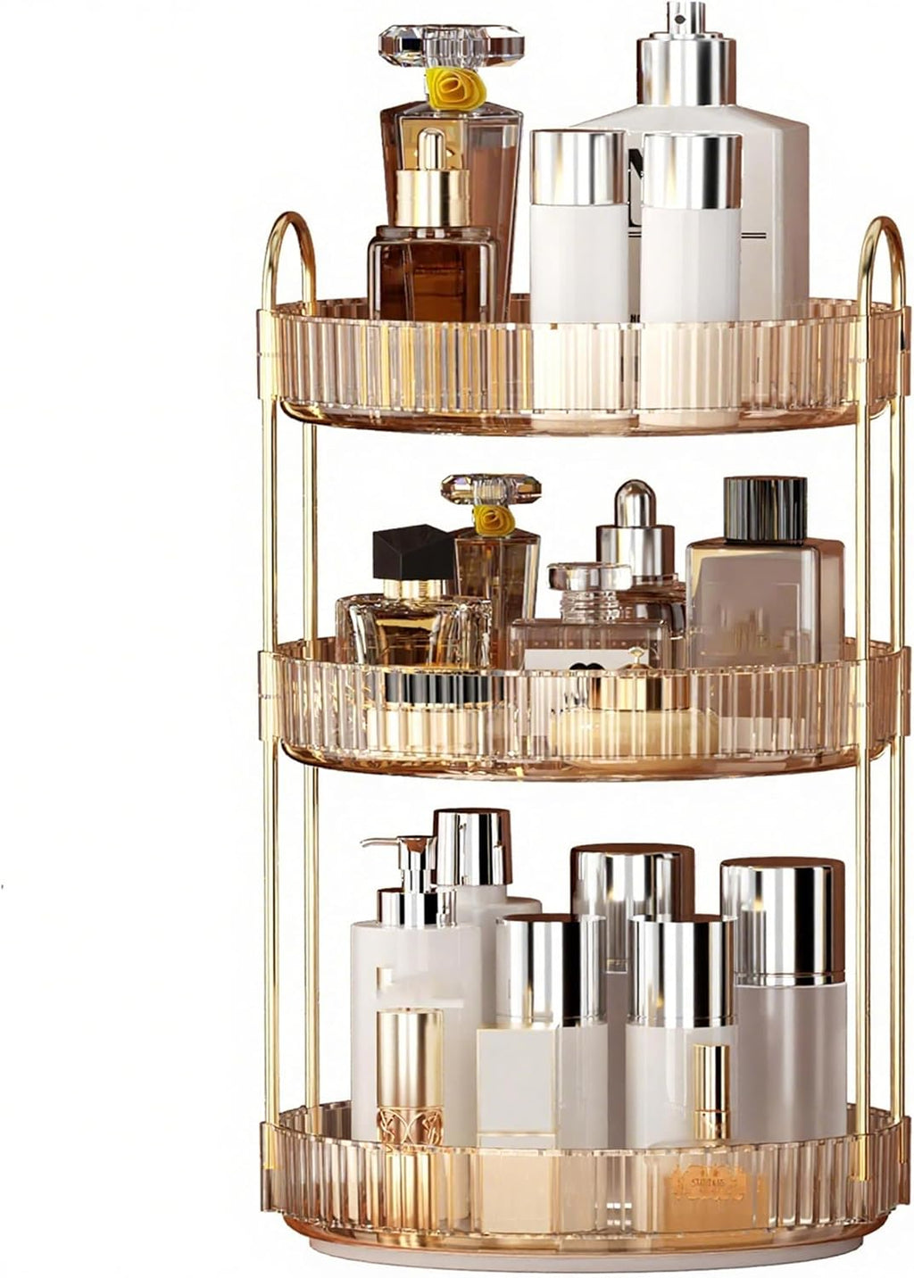 YCIA&DONE 360 Rotating Makeup Organizer and Storage for Vanity