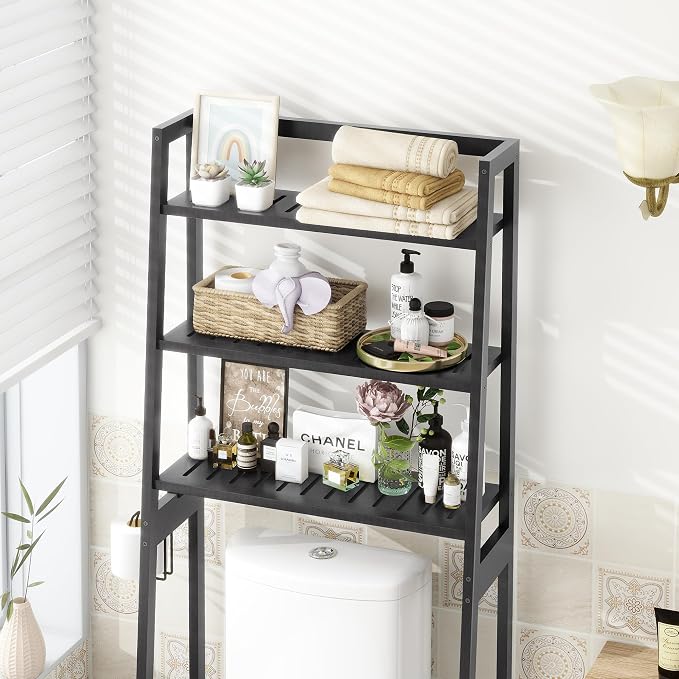 MallKing Over The Toilet Storage, Wooden 3-Tier Over-The-Toilet Rack Bathroom - Image 2