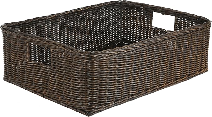 The Basket Lady Under The Bed/Basic Wicker Storage Basket, Extra Large by TheBasketLady