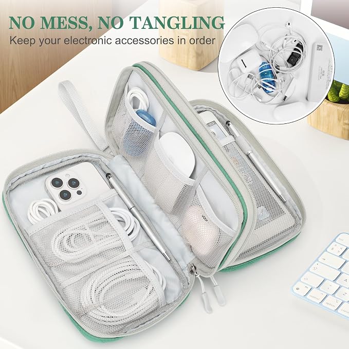 FYY Electronic Organizer, Large Travel Cable Organizer Bag Pouch Electronic - Image 5