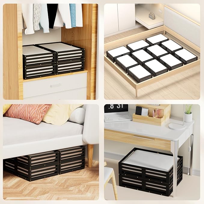 Wisuce Bamboo Under Bed Storage Containers- Underbed Organizer - Image 6