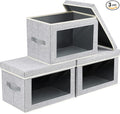 Fabric Storage Bins with Lids by Homsorout