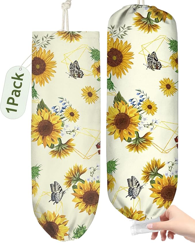 Plastic Bag Holder, Grocery Bag Organizer by Kokaaee
