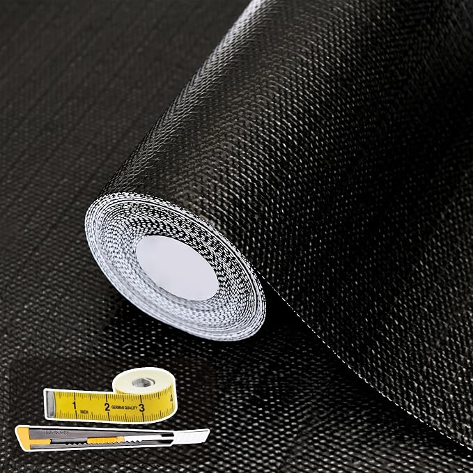 Shelf Liners for Kitchen Cabinets 12in x 20FT Non Adhesive Drawer Liner Gray by Adwann