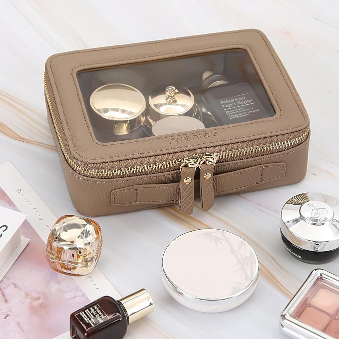 Aveniee Clear Makeup Bag Organizer, Travel Toiletry Bag Cosmetic Case - Image 3