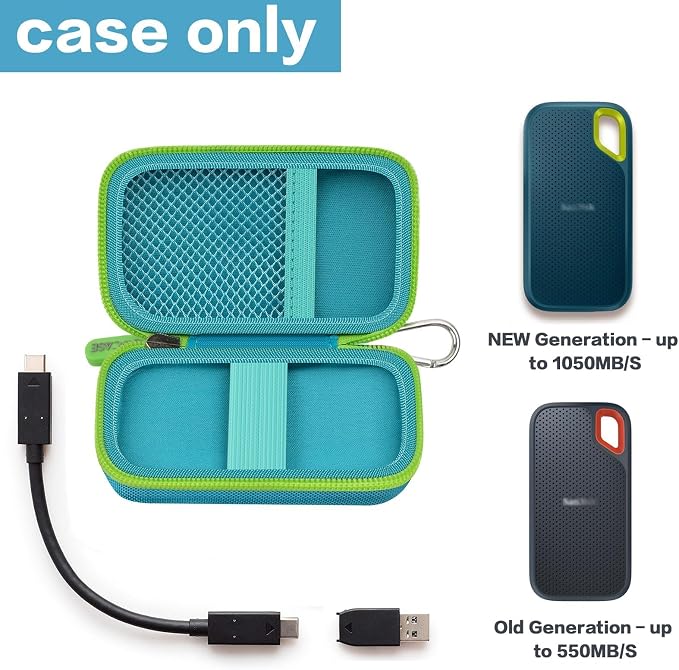 Hard Case Compatible with SanDisk 1TB 2TB 4TB 500GB 8TB Extreme Portable SSD - Image 2