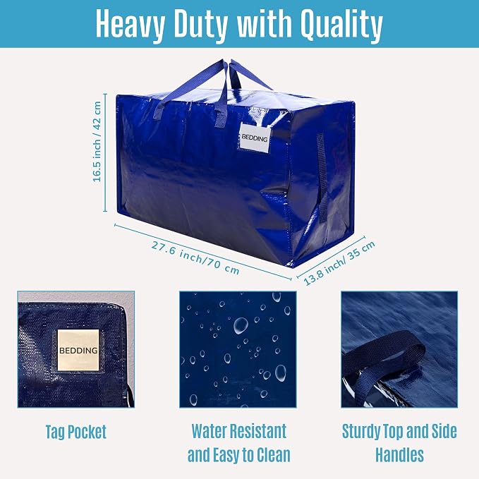 VENO 4 Pack Moving Bags and Large Christmas Decoration Storage Bins - Image 4