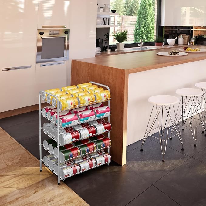 Vrisa Can Organizer for Pantry 5 Tier Canned Food Organizer Can Storage Rack - Image 6