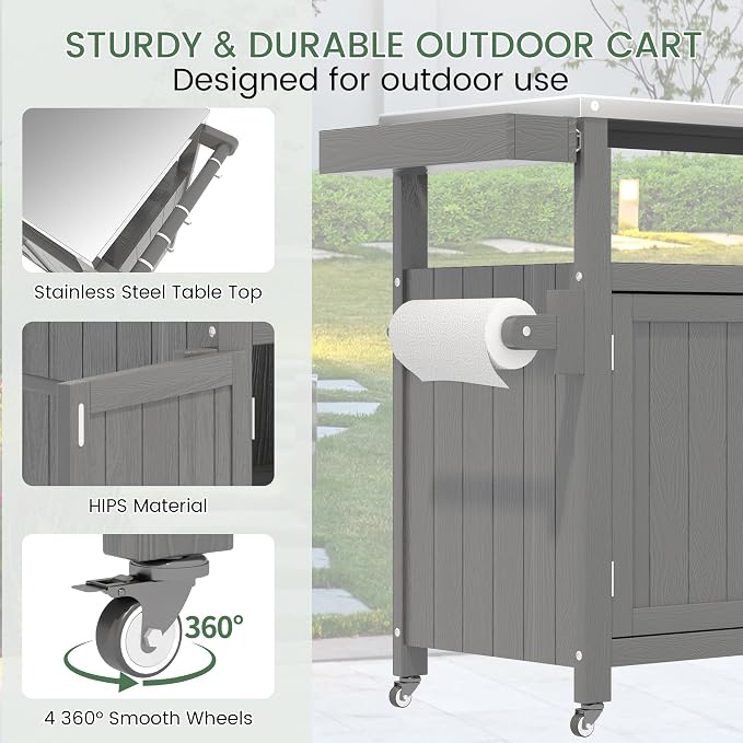 Weatherproof HIPS Outdoor Kitchen Island - Image 5