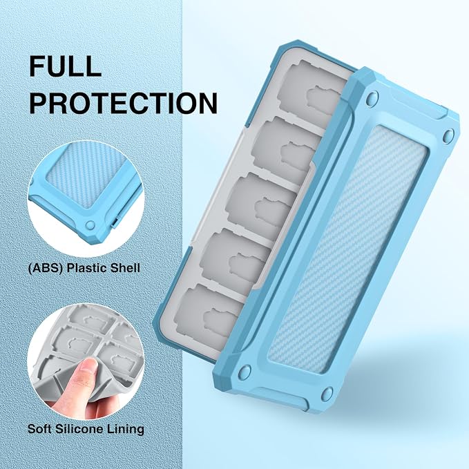 HEIYING Memory Card Case for SD/TF Cards, Portable SD Card Holder Storage Case - Image 5