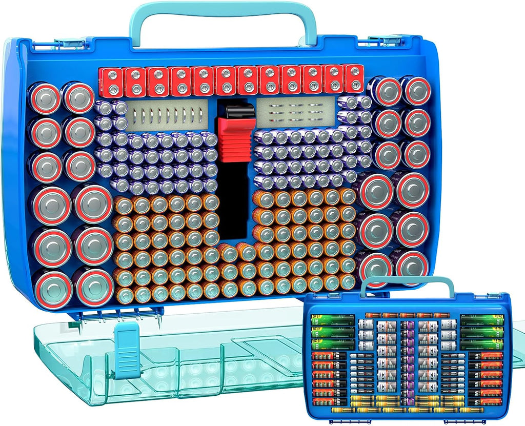 ALCYON 269+ Battery Organizer Case with Tester, Double-Sided
