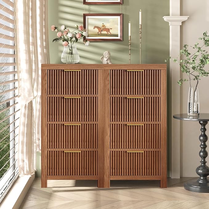 Modern 8-Drawer Solid Wood Dresser - Image 8