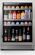 Ca'Lefort 24 Inch Beverage Refrigerator, 180 Can 34°F -54°F Beverage Fridges by CaLefort