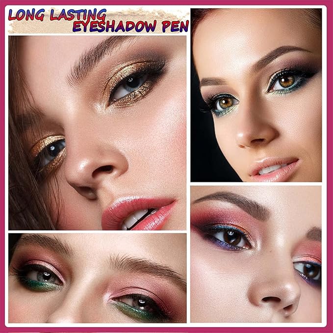 Eyeshadow Makeup, Waterproof Hypoallergenic Long Lasting Eye Liner, Highlighter - Image 5