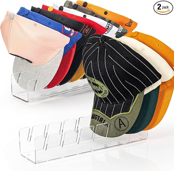 OAPRIRE Hat Stand for Baseball Caps, No-Install Acrylic Hat Organizer and by OAPRIRE